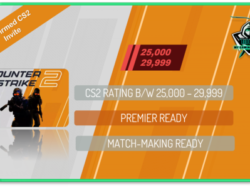 buy cs2 account with rating between 25000 and 29999