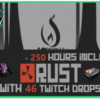 Buy rust account with 46 twitch drops and 250 hours