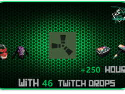 Buy rust account with 46 twitch drops and 250 hours