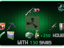 Buy rust account with 130 twith drops and 250+ hours